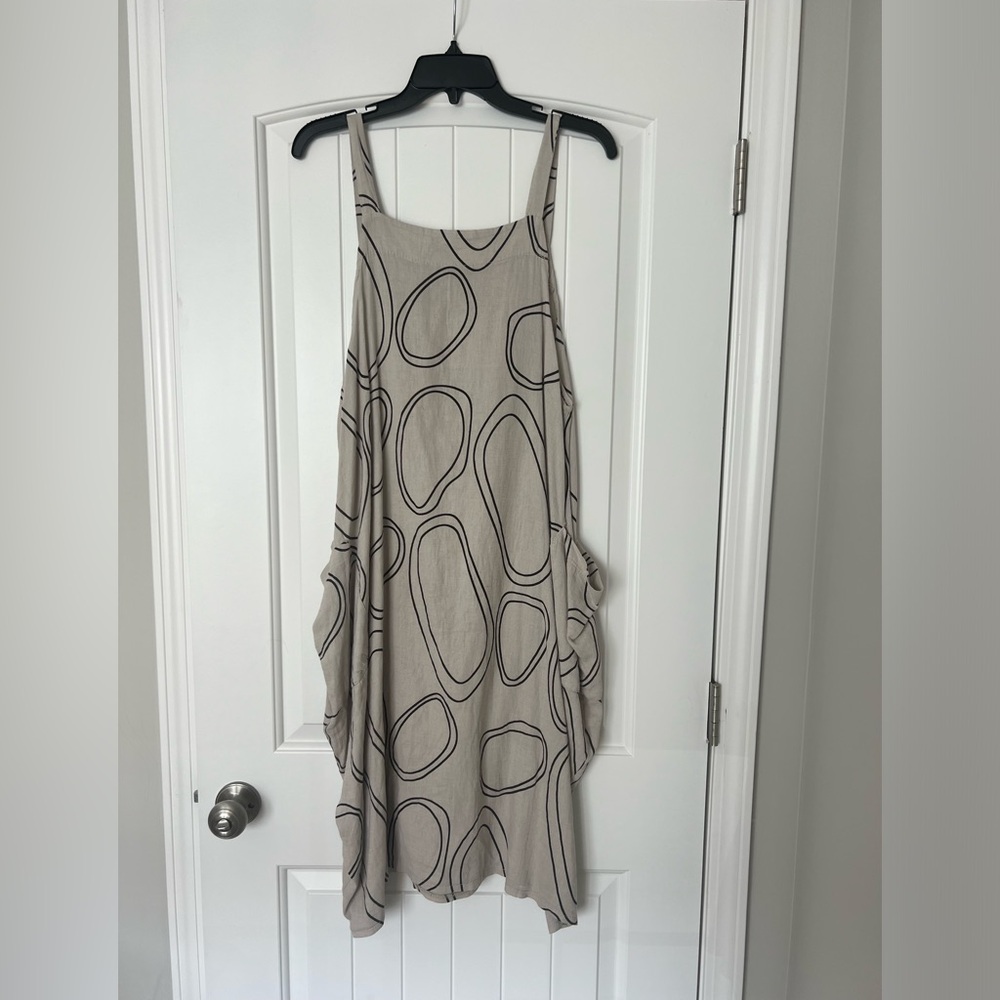 Linen pattern dress